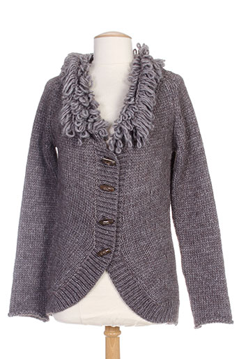 ellemme gilets femme de couleur gris