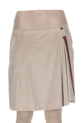 k'tendances jupes femme de couleur beige