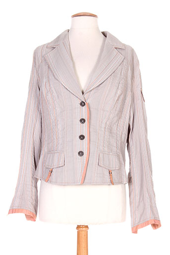 fred sabatier vestes femme de couleur gris