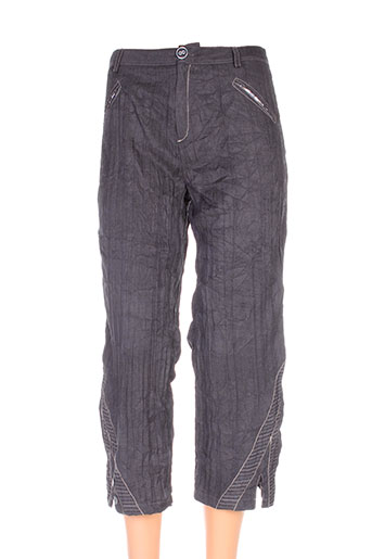 poussiere d'etole pantacourts femme de couleur gris