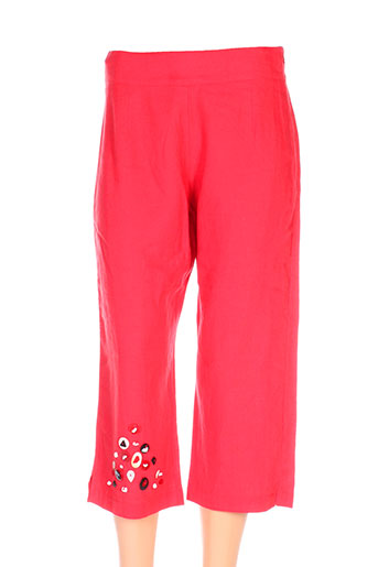 terramoda pantacourts femme de couleur rouge