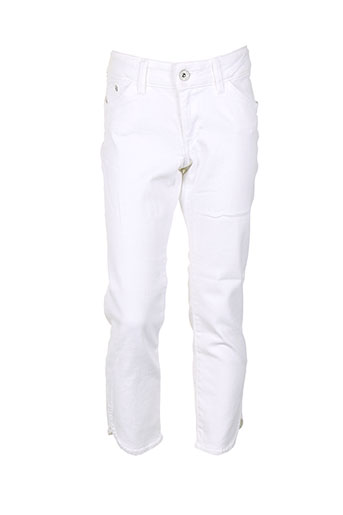 teddy smith pantacourts fille de couleur blanc