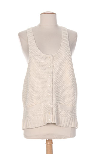 noro gilets femme de couleur beige