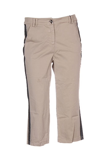 angy six pantacourts femme de couleur beige