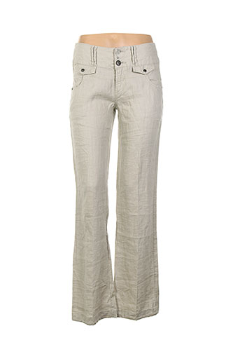ddp pantalons femme de couleur beige