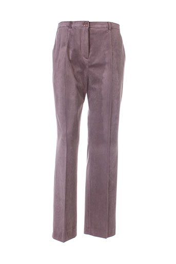 villa bleue pantalons femme de couleur marron