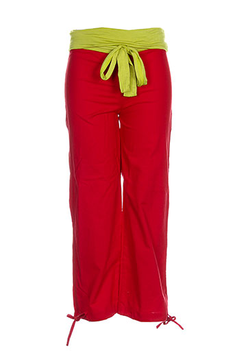 kaliyog pantalons fille de couleur rouge