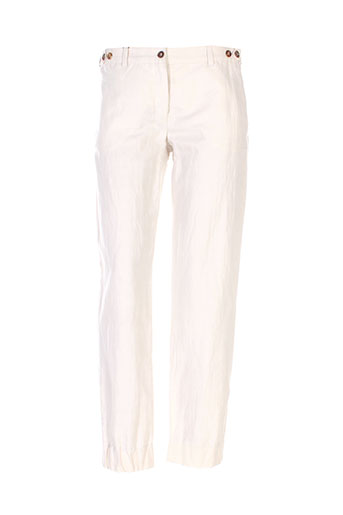 maxmara pantalons femme de couleur beige