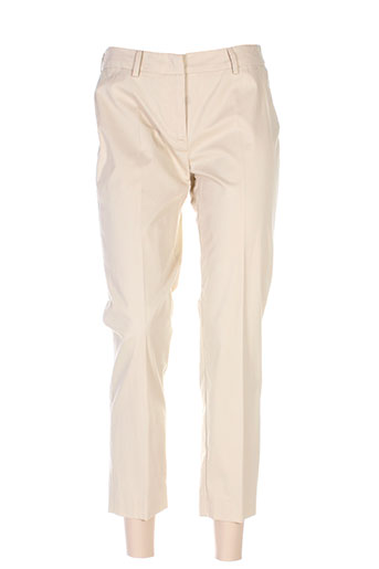 maxmara pantalons femme de couleur beige
