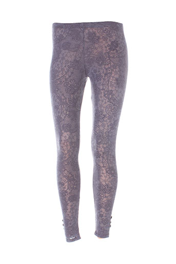 double one peace pantalons femme de couleur gris