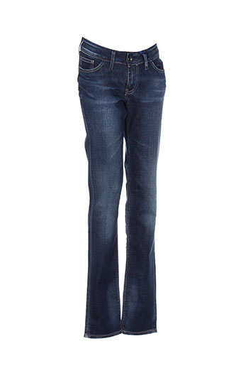 teddy smith jeans fille de couleur bleu