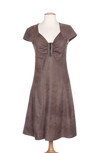 femmes je vous aime robes femme de couleur marron