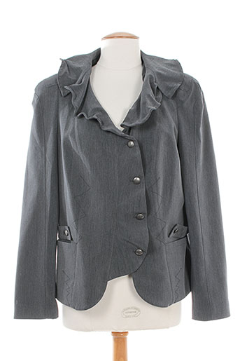 o.k.s vestes femme de couleur gris