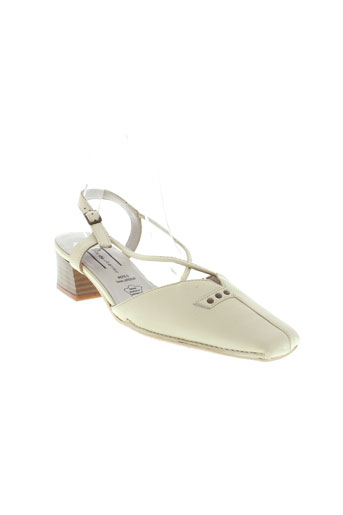 perle de charme chaussures femme de couleur beige