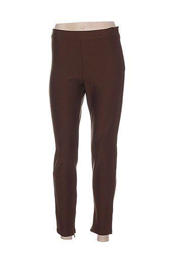 maxmara pantalons femme de couleur marron