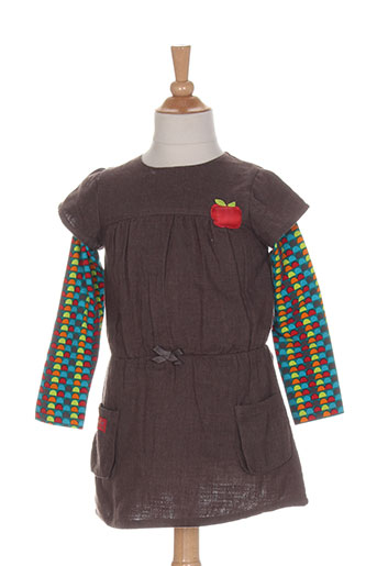tuc tuc robes fille de couleur marron