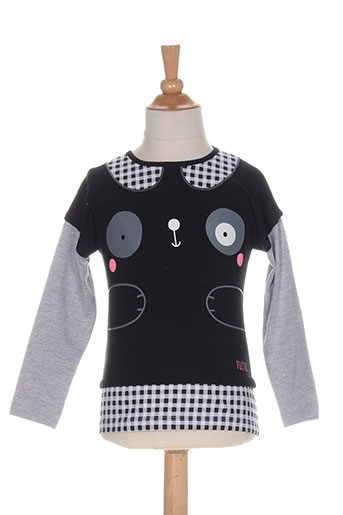 tuc tuc t-shirts fille de couleur noir