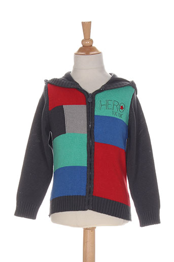 tuc tuc gilets garçon de couleur gris