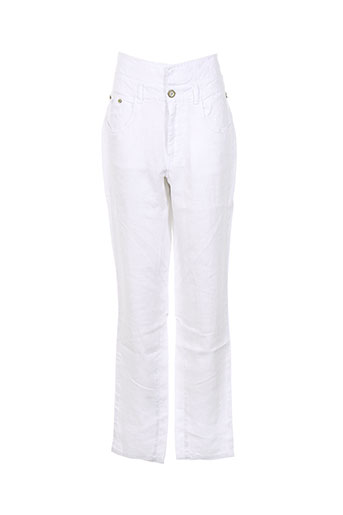 freeman t.porter pantalons femme de couleur blanc