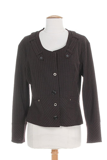 coco menthe vestes femme de couleur marron