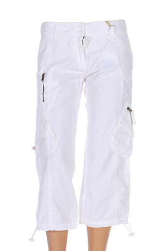 lulucastagnette pantacourts femme de couleur blanc
