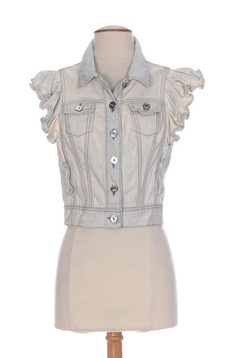 miss sixty vestes femme de couleur bleu