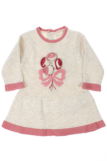 mayoral robes fille de couleur beige