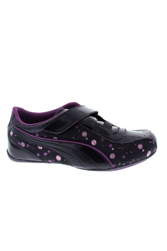 puma baskets fille de couleur noir
