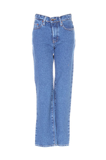jost jeans fille de couleur bleu