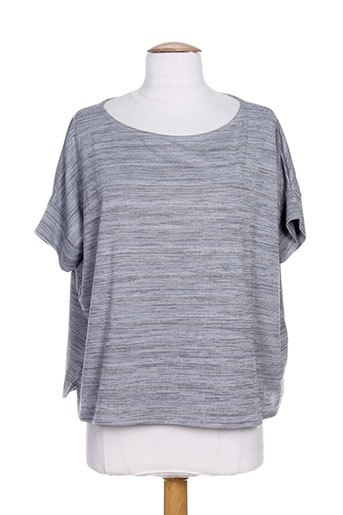 blanc boheme t-shirts femme de couleur gris
