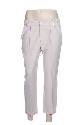 blanc boheme pantacourts femme de couleur beige