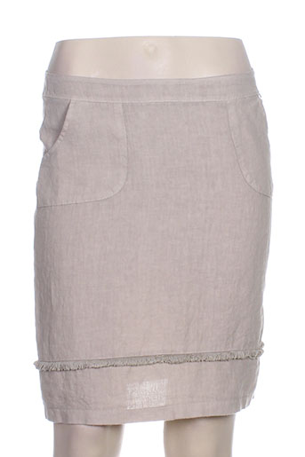blanc boheme jupes femme de couleur beige