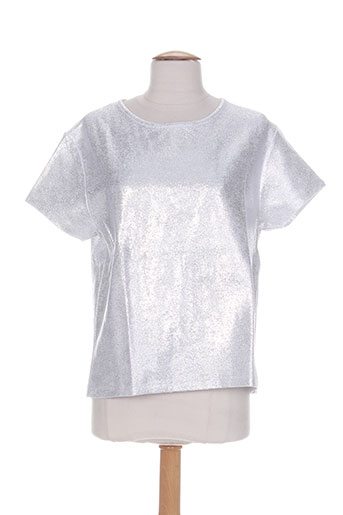 blanc boheme t-shirts femme de couleur gris