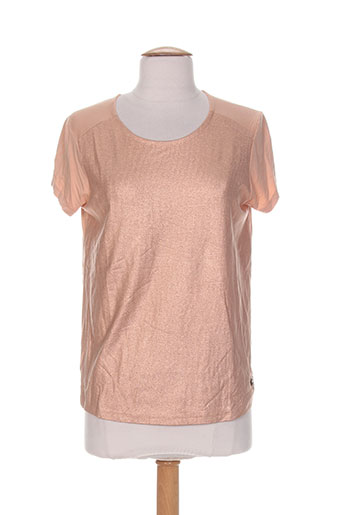 blanc boheme t-shirts femme de couleur orange
