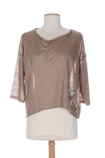 blanc boheme pulls femme de couleur marron