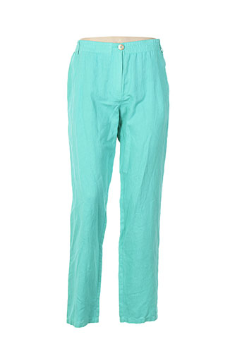 pause cafe pantalons femme de couleur vert