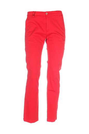 trussardi jeans pantalons femme de couleur rouge