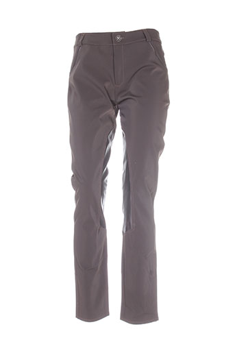 rivieres de lune pantalons femme de couleur marron