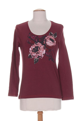 bleu de sym t-shirts / tops femme de couleur rouge