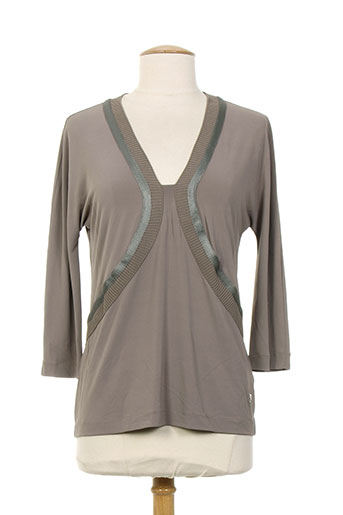 trussardi jeans chemises femme de couleur marron