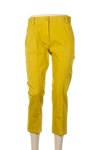 essentiel pantacourts femme de couleur jaune
