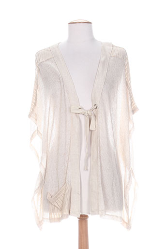 maloka gilets femme de couleur beige