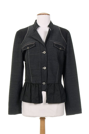 coco menthe vestes femme de couleur gris