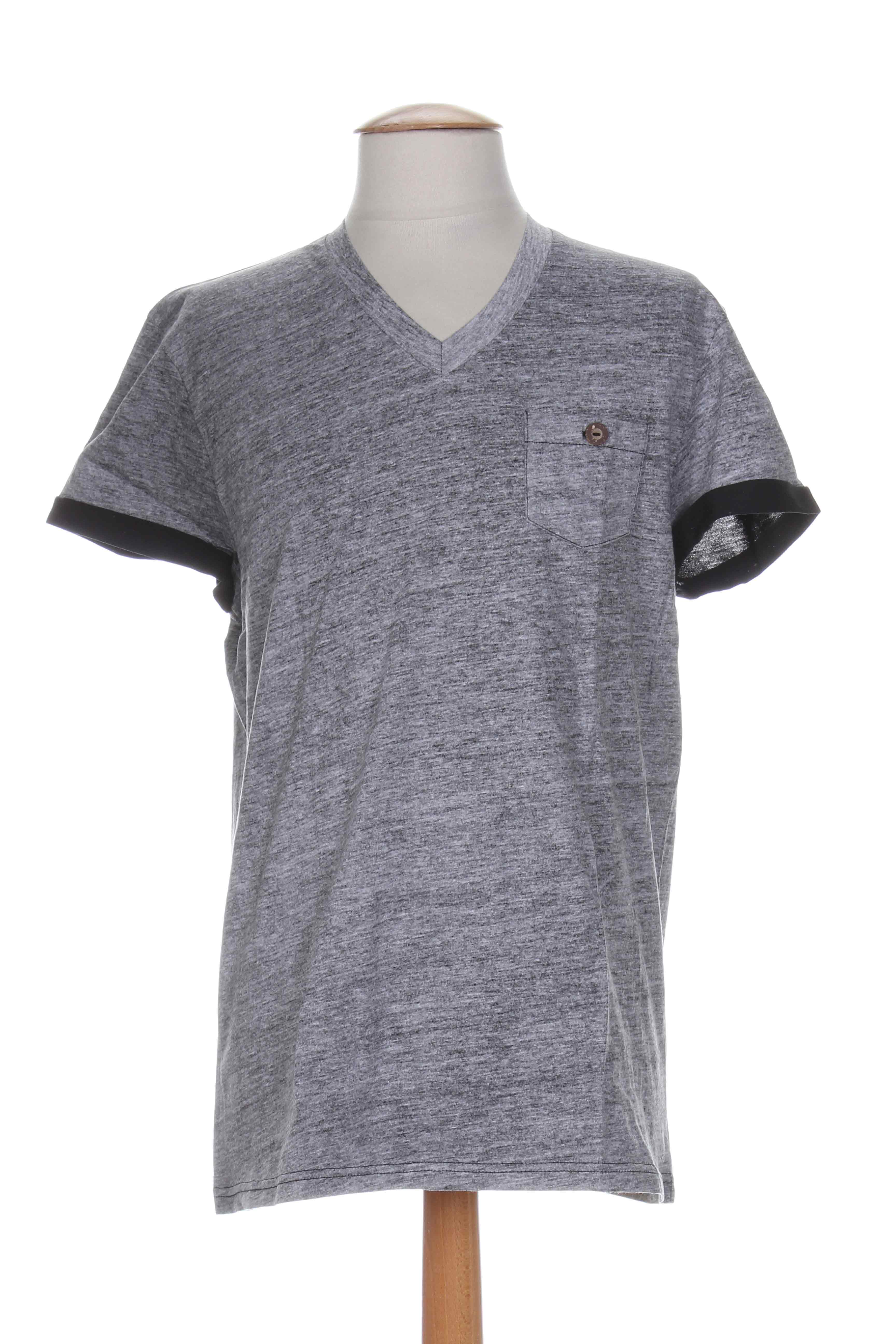 Relay Jeans Manches Courtes 1 Homme De Couleur Gris En Soldes Pas Cher