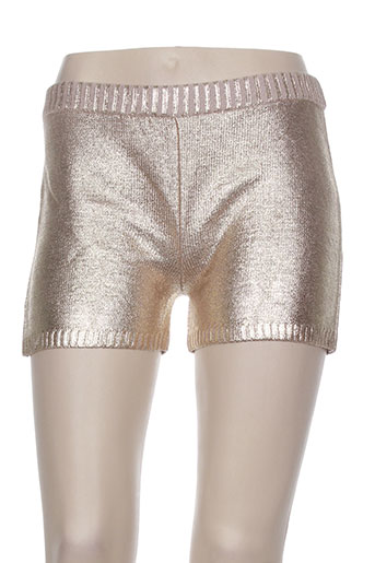 madame a paris shorts / bermudas femme de couleur jaune