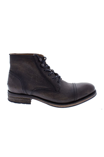 tommy et hilfiger boots homme de couleur marron