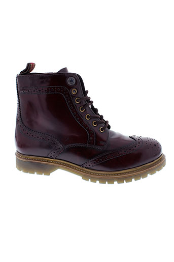 pepe jeans chaussures homme de couleur rouge
