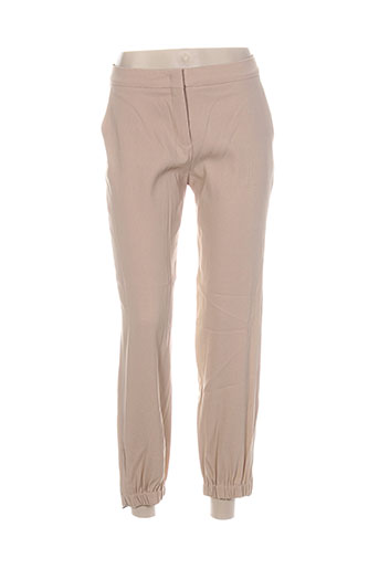 maxmara pantalons femme de couleur beige