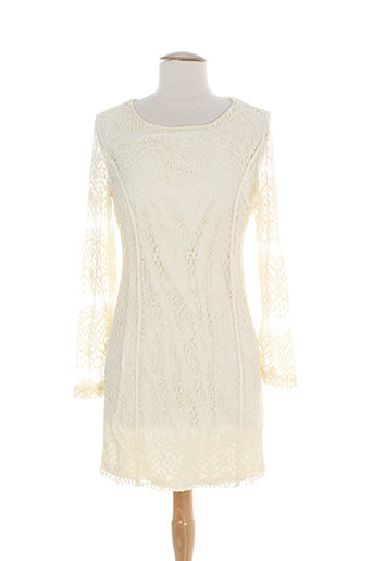 by monshowroom robes femme de couleur beige