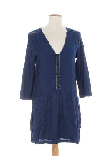 by monshowroom robes femme de couleur bleu